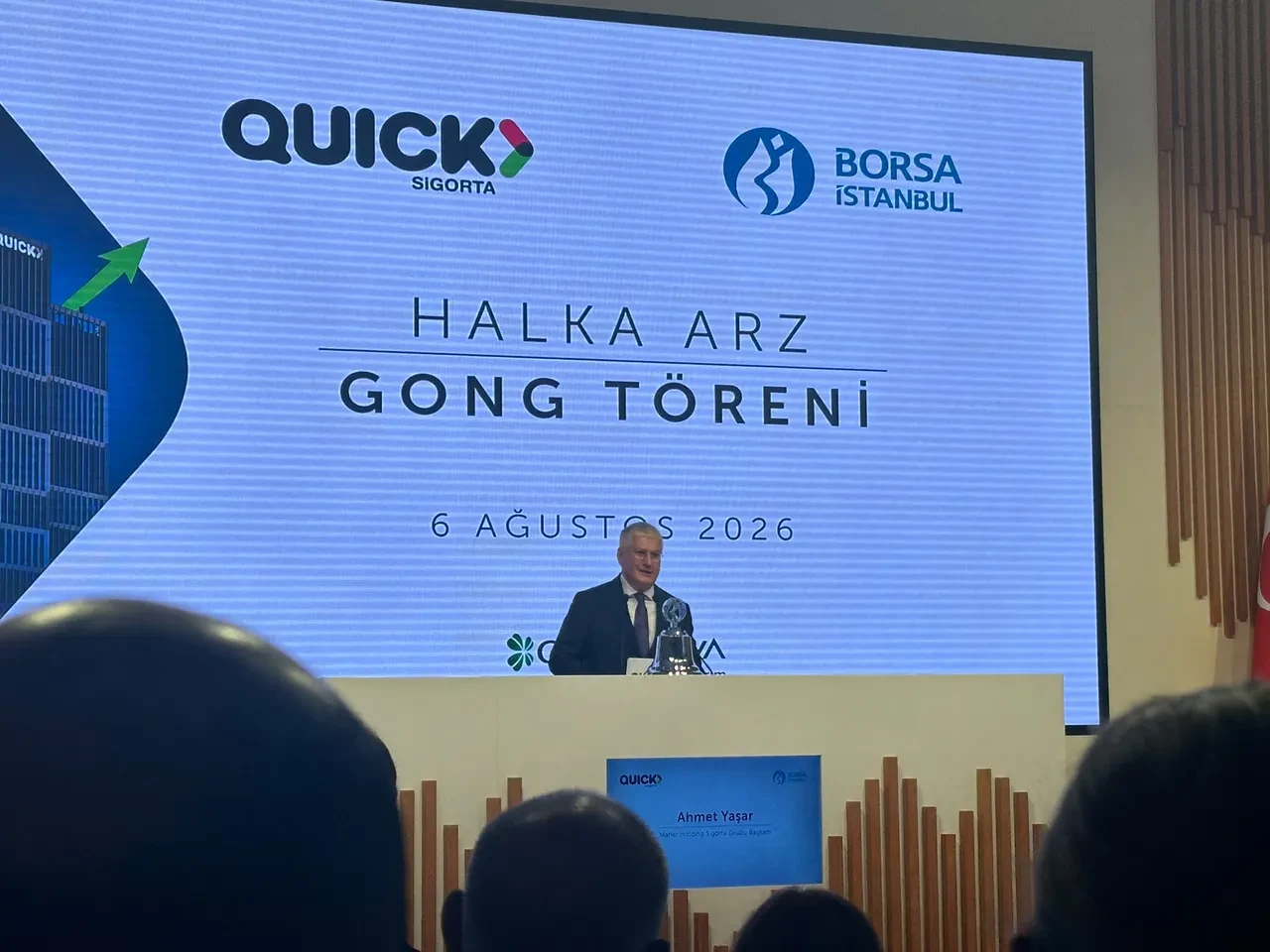 12 yıl sonra bir ilk! Quick Sigorta için Borsa İstanbul'da gong çaldı!