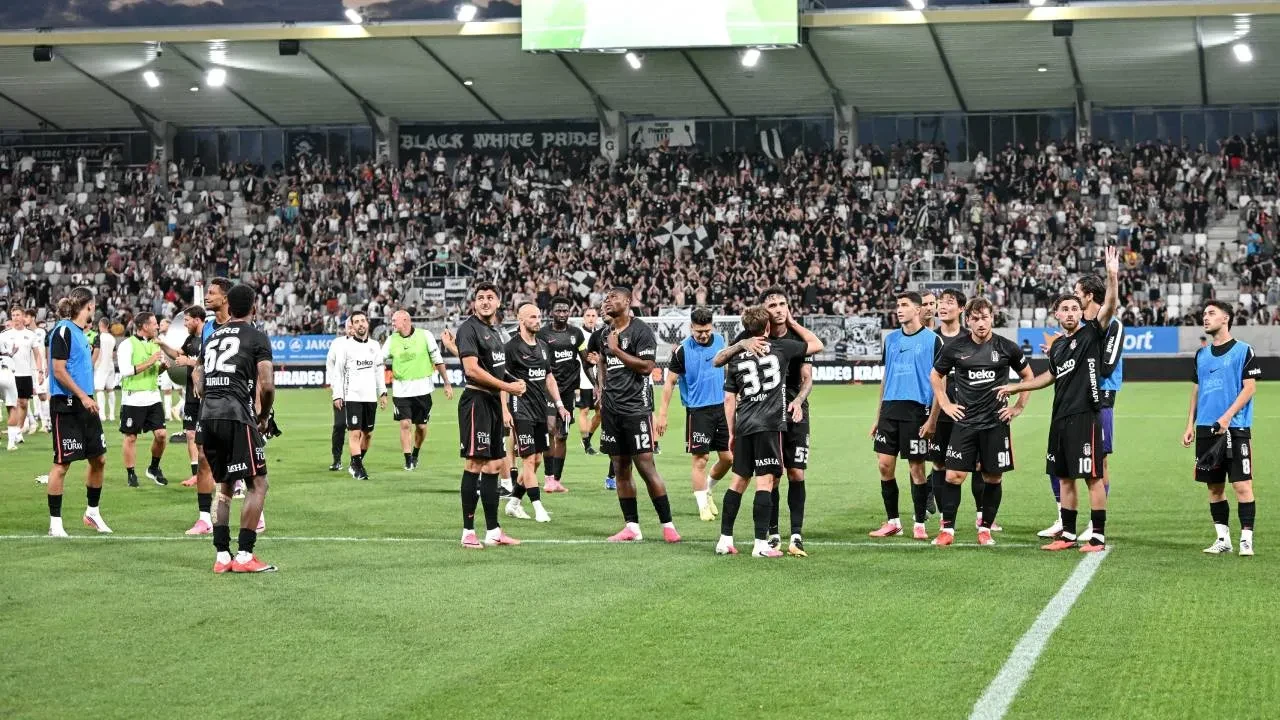 Beşiktaş, Çekya deplasmanından zaferle döndü! Siyah-beyazlılardan 1-0'lık galibiyet