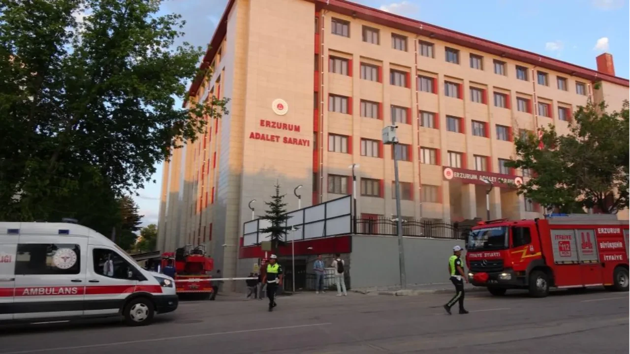 Erzurum Adliyesi arşivinde yangın çıktı: Başsavcılıktan resmi açıklama geldi