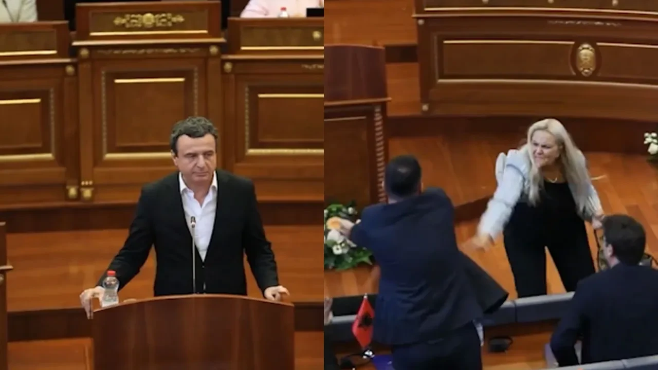Başbakan Albin Kurti'ye yumurtalı saldırı! Kosova Meclisi'nde yaşandı