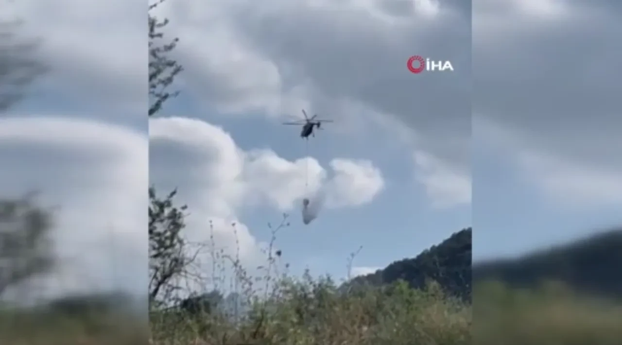 Bursa'da orman yangını! Hem havadan hem karadan müdahale