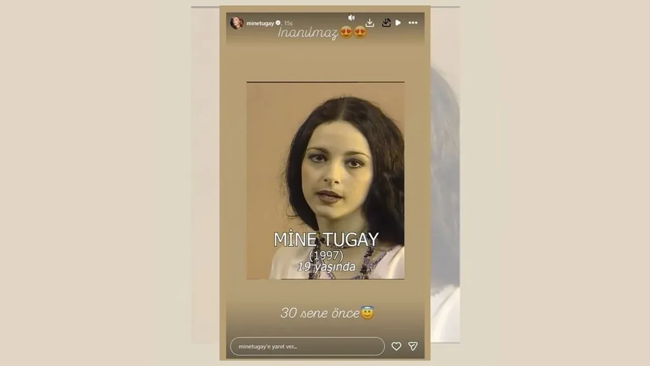 Mine Tugay 19 yaşındaki fotoğrafını paylaştı! Görenler gözlerine inanamadı!