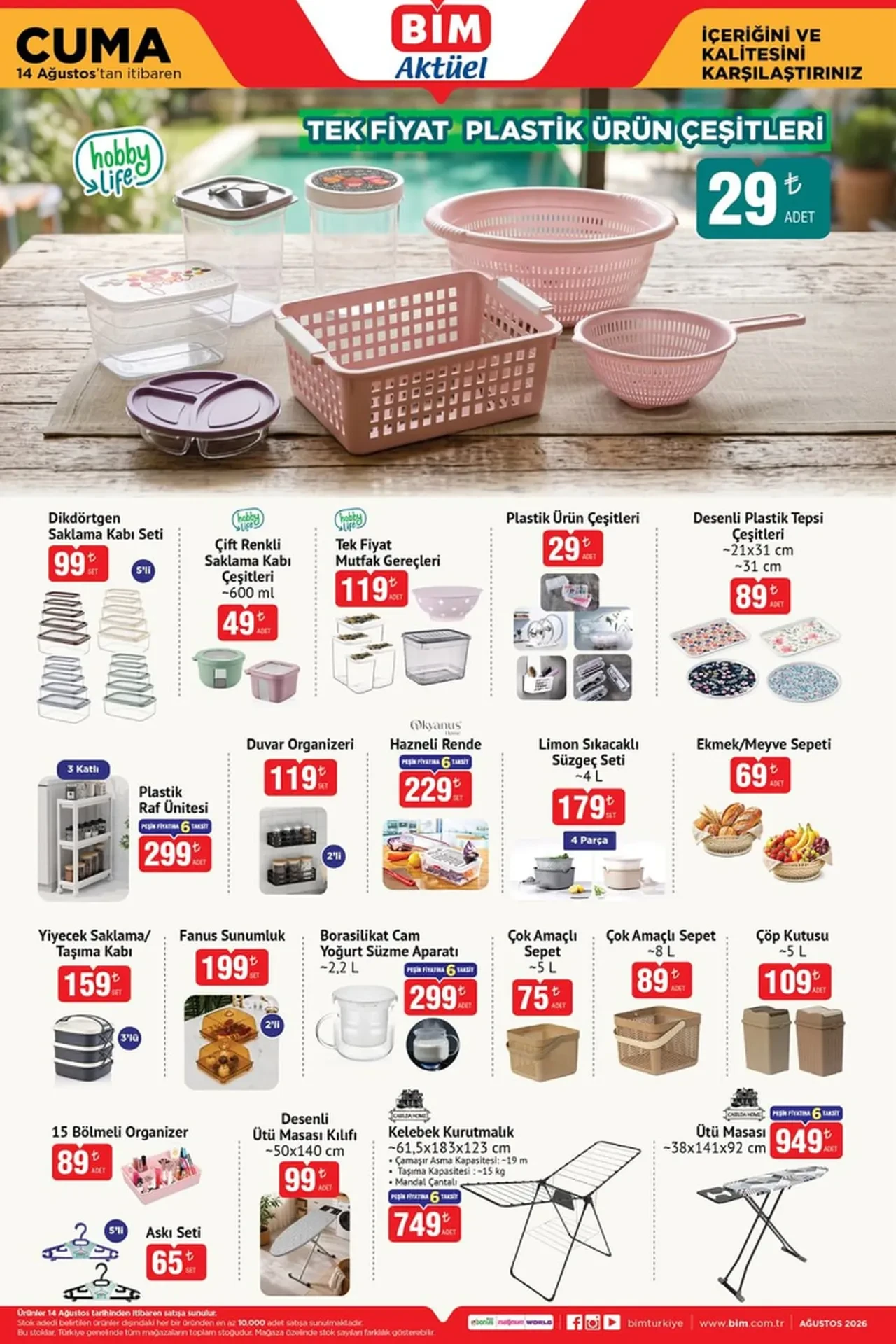 BİM 14-16 Ağustos aktüel kataloğu! Islak-Kuru elektrikli süpürge, masaj aleti, kelebek kurutmalık ve blender seti geliyor...