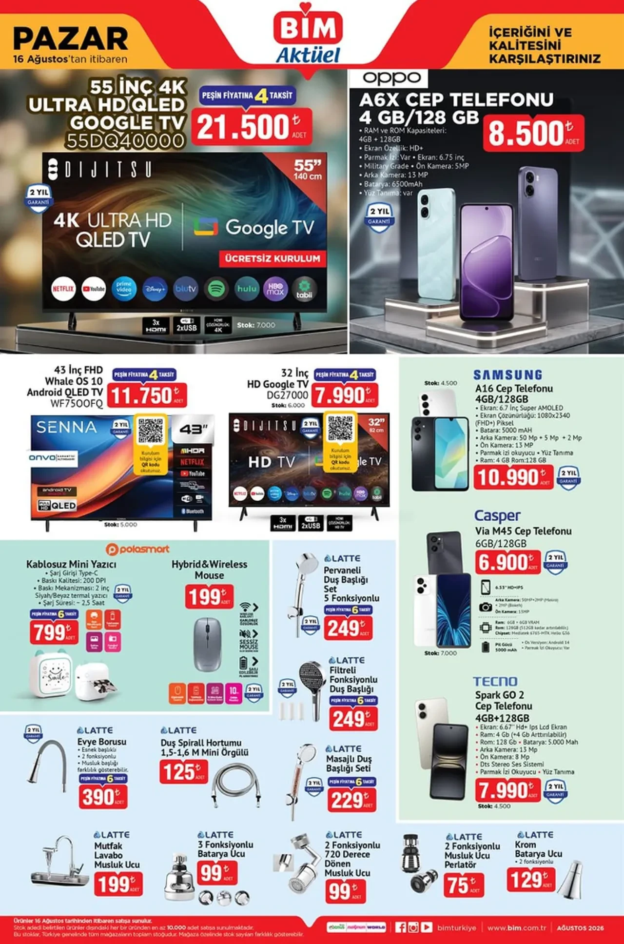 BİM 14-16 Ağustos aktüel kataloğu! Islak-Kuru elektrikli süpürge, masaj aleti, kelebek kurutmalık ve blender seti geliyor...