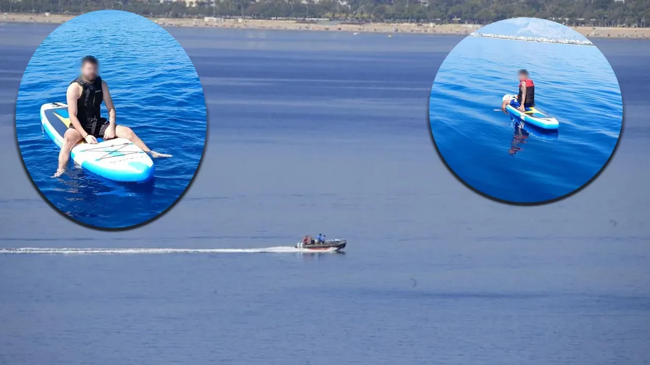 SUP macerası kabusa döndü! Kürekleri kırıldı, kilometrelerce açığa sürüklendiler