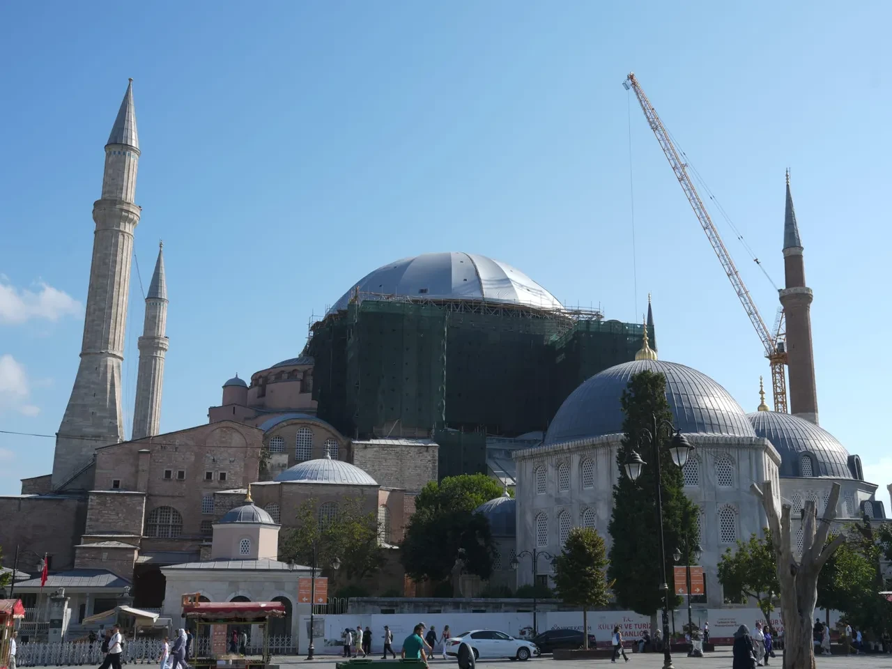 Ayasofya’nın mihrap bölümündeki kubbede güçlendirme ve konservasyon çalışmaları başlıyor