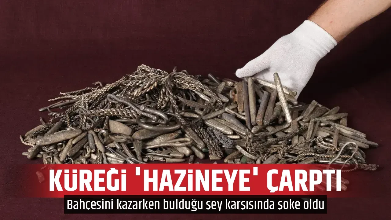 KÜREĞİ 'HAZİNEYE' ÇARPTI