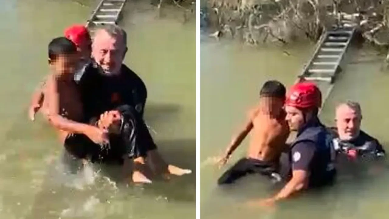 Küçük çocuk derenin ortasında mahsur kaldı! Sakarya’da panik dolu anlar