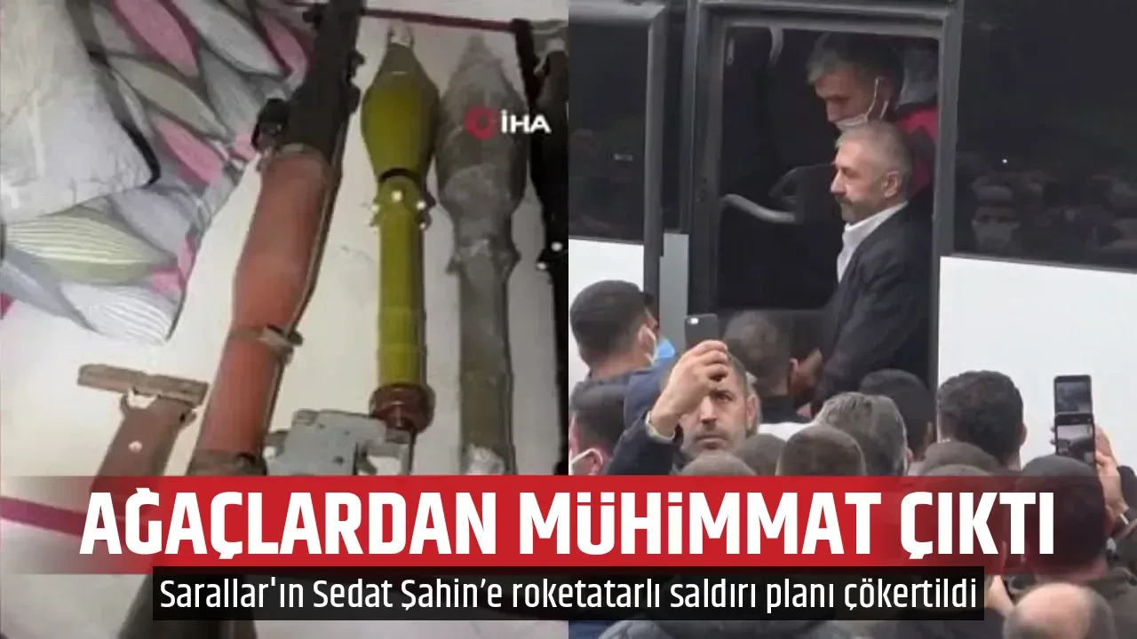 AĞAÇLARDAN MÜHİMMAT ÇIKTI