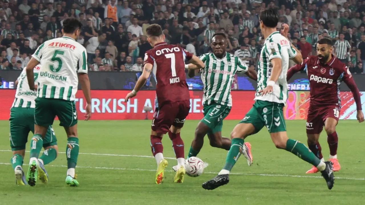 Trabzonspor, Konya'da kaybetti! Bordo-mavililer tek golle yenildi