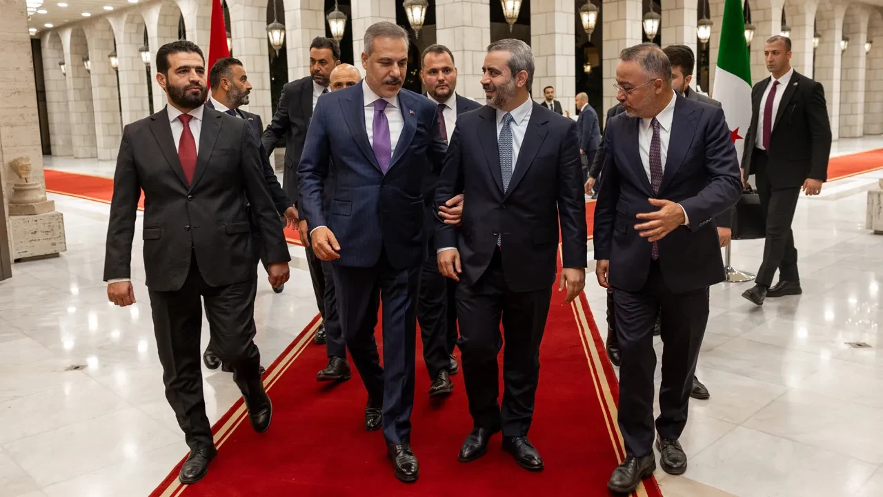 Dışişleri Bakanı Hakan Fidan Suriyeli bakanlarla üçlü görüşme yaptı