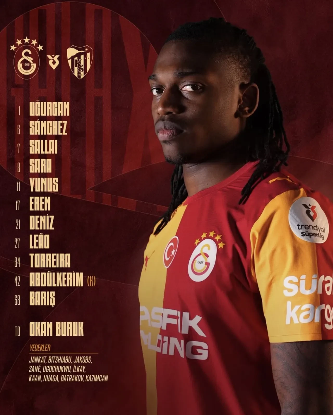Galatasaray Kocaelispor maç kadrosunda ilk 11 belli oldu! Galatasaray Kocaelispor CANLI nereden izlenir?
