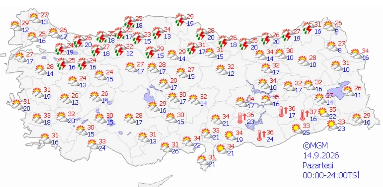 Meteoroloji yeni hafta hava durumu için uyardı! Yaz havasına sert fren: 8 derece birden düşüyor