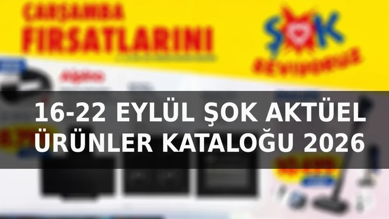 16-22 Eylül ŞOK aktüel ürünler kataloğu 2026! Kablosuz dikey süpürge, ankastre set, elektrikli tencere ve hoparlör özellikli termos geliyor...