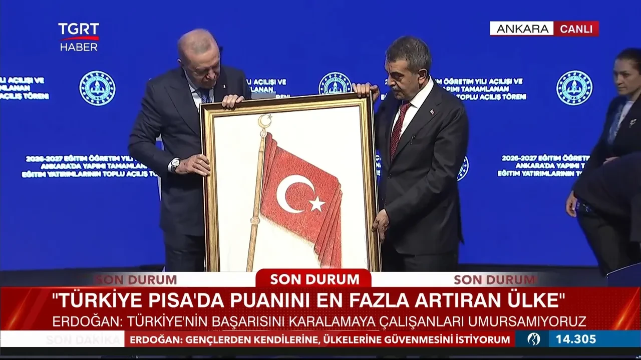 Cumhurbaşkanı Erdoğan'dan PISA övgüsü: Türkiye'nin 3 alanda başarı sıralaması yüzde 50 arttı