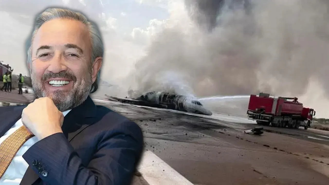 Hamdi Akın'ın özel jeti alevler içinde kaldı