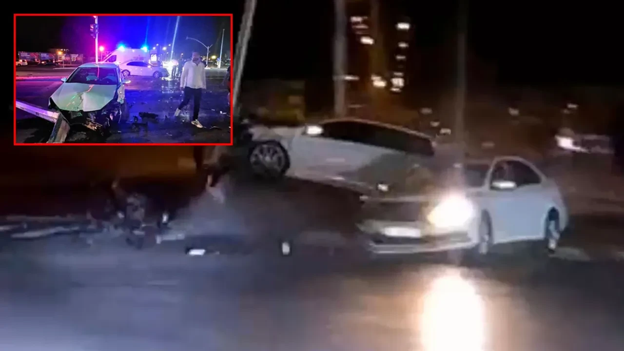 Kırmızı ışıkta geçti dehşet saçtı! Aksaray’daki korkunç anlar kamerada