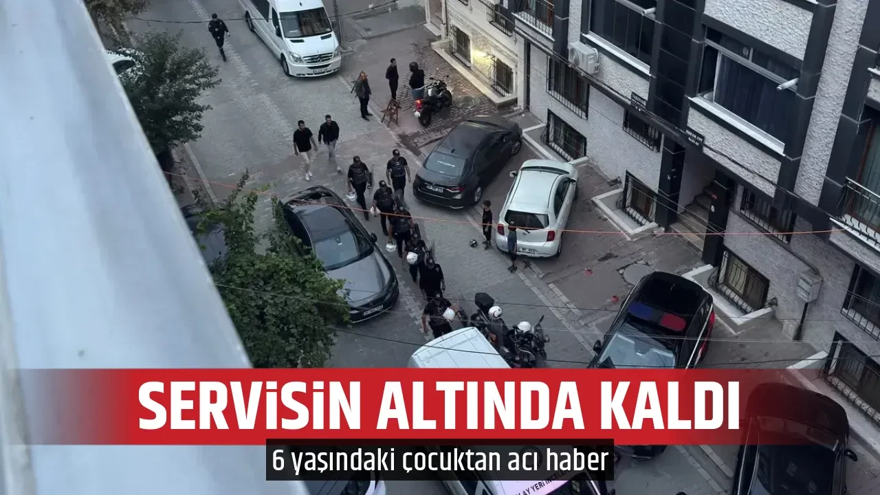 SERVİSİN ALTINDA KALDI