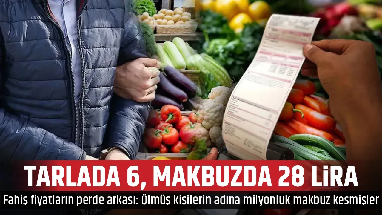 TARLADA 6, MAKBUZDA 28 LİRA