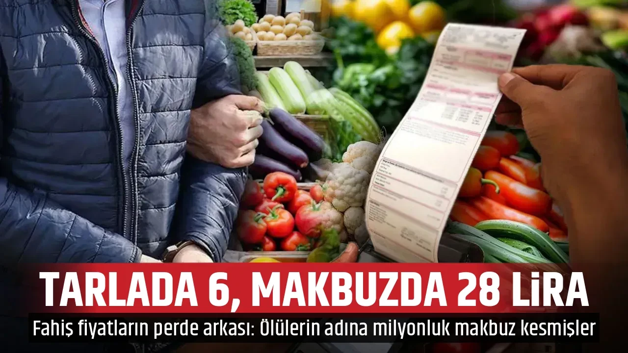 TARLADA 6, MAKBUZDA 28 LİRA