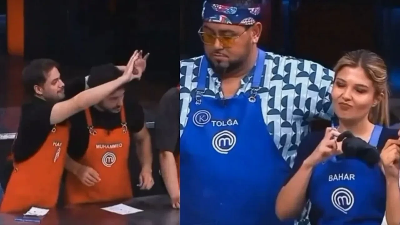 Hasan Alp ve Bahar’ın kalp gönderdiği anlar olay oldu! “ MasterChef’te yeni bir aşk mı doğuyor?” yorumları dikkat çekti