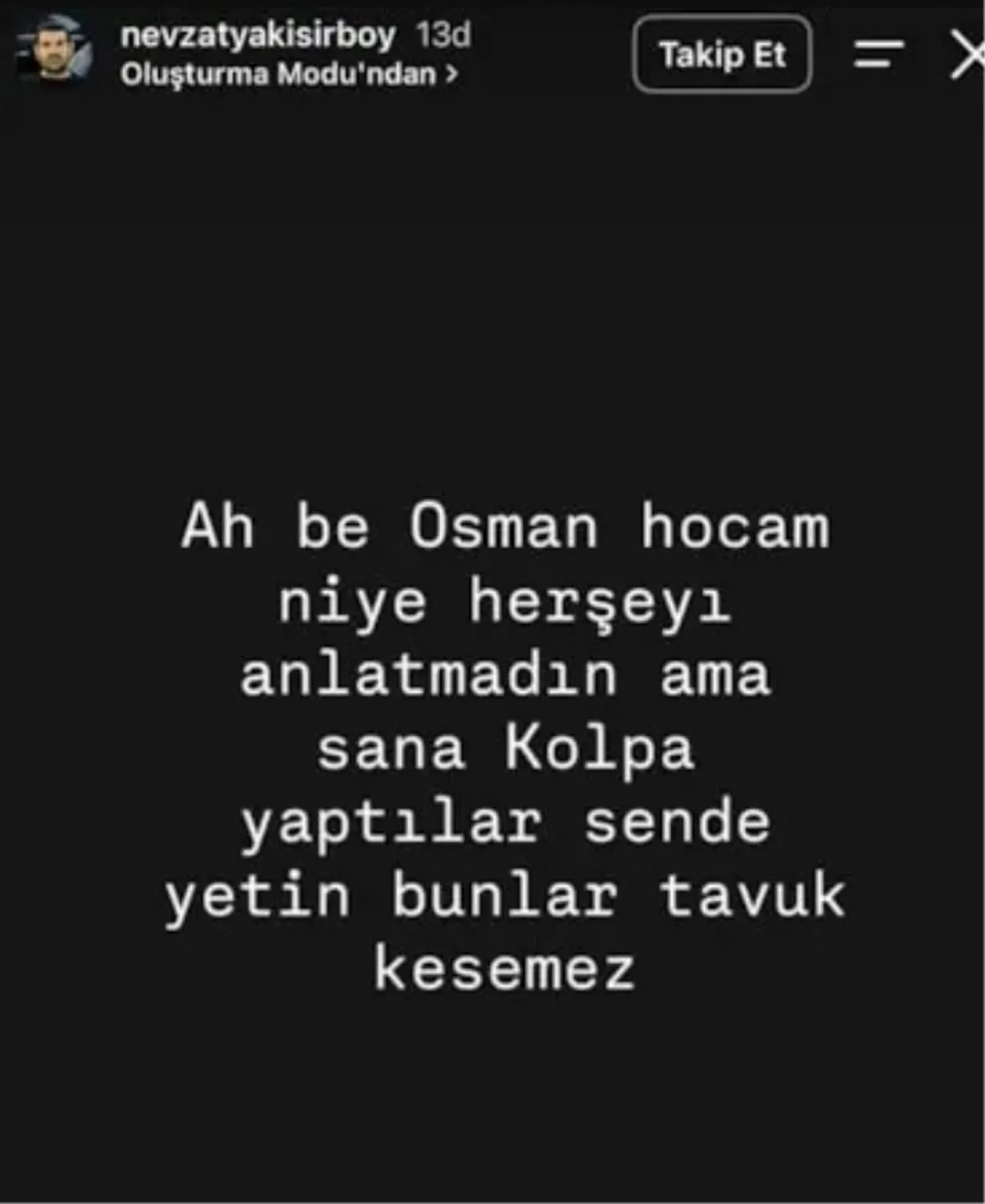 Kurtlar Vadisi dizisinin Nevzat'ından Osman Sınav paylaşımı: FETÖ'yü işaret etti