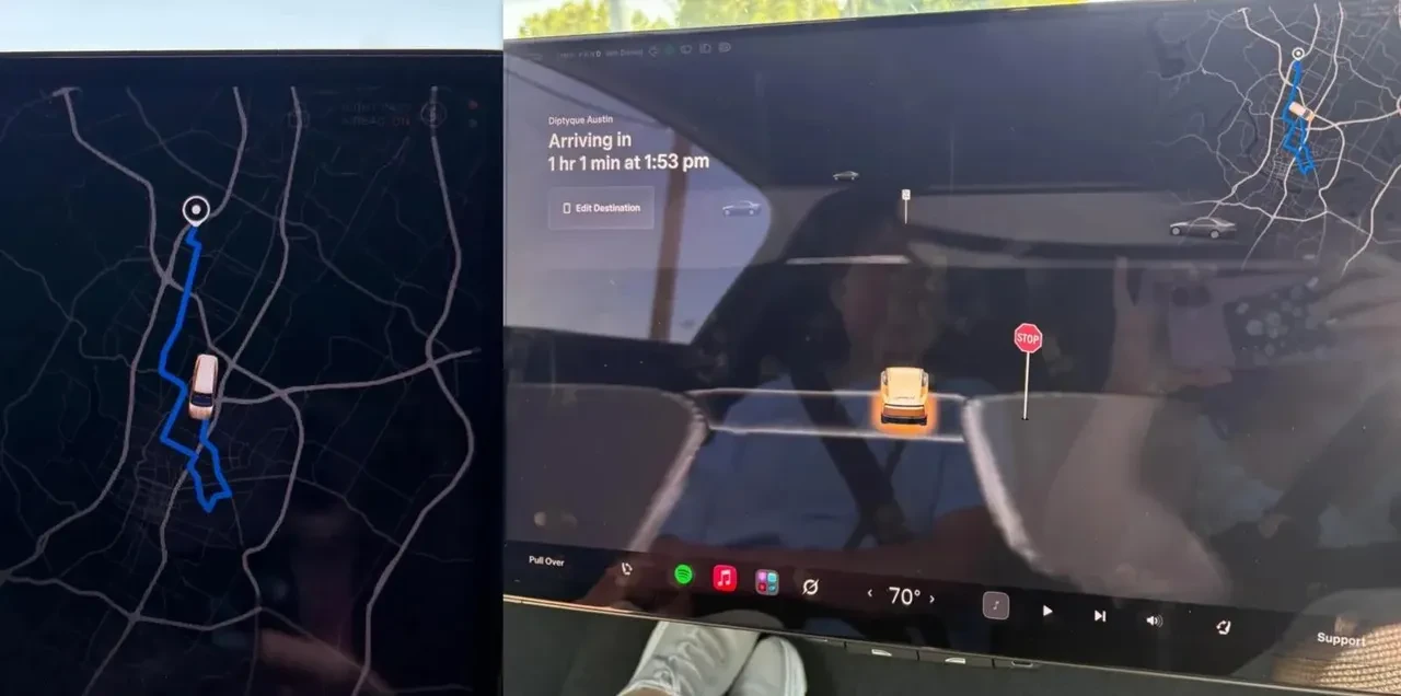 Tesla'nın sürücüsüz taksisi yolcuyu şehirde dolaştırdı! 10 dakikalık yol 1 saatten fazla sürdü