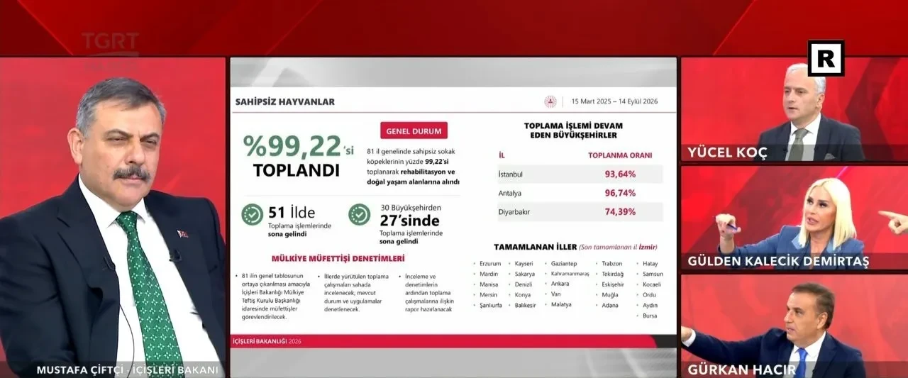 İçişleri Bakanı Mustafa Çiftçi başıboş köpekler için tarih verdi: Ekim ayı sonunda 81 ilde tamamlanacak