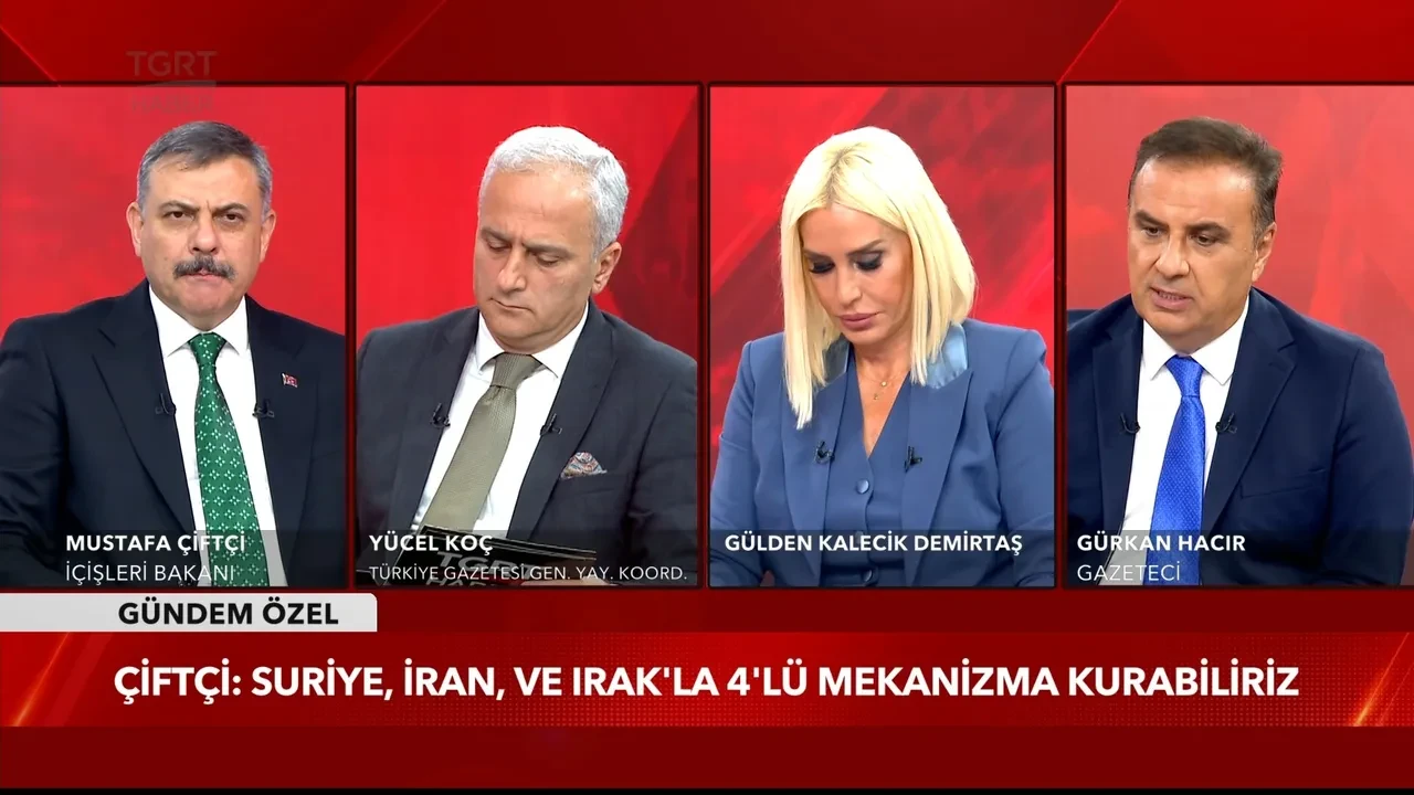 İçişleri Bakanı Sayın Mustafa Çiftçi, TGRT Haber’de: "İbreti alem olsun diye talimat verdim"