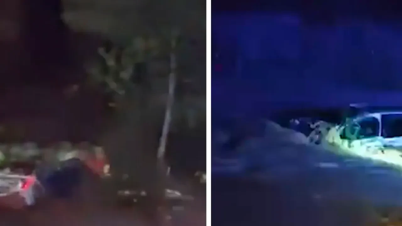 İspanya’da sel felaketi! 1 aracın suya gömülme anı kamerada