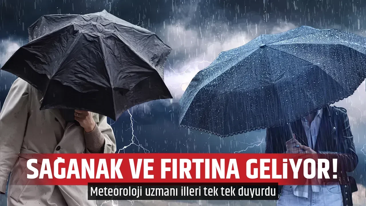 SAĞANAK VE FIRTINA GELİYOR!