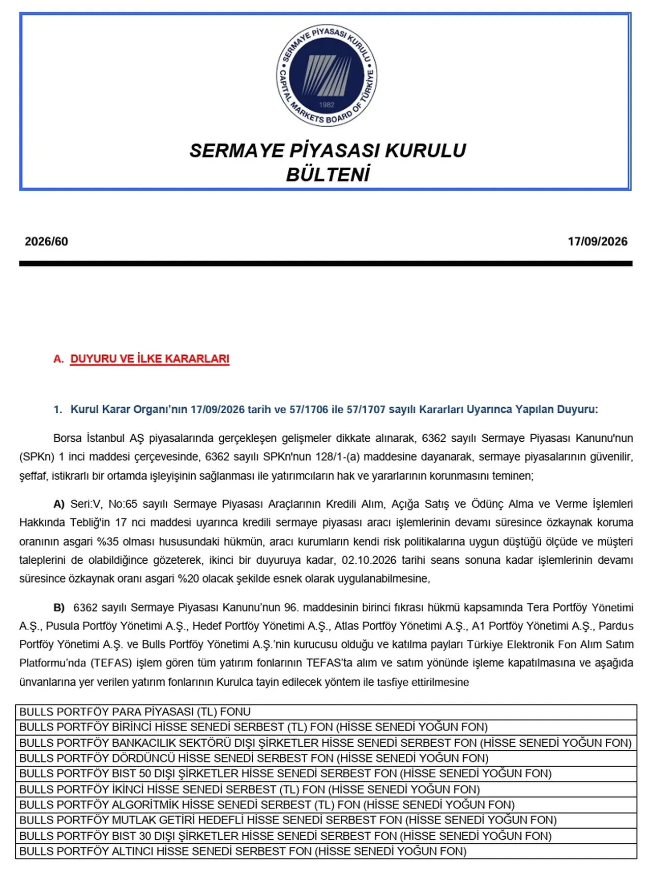 Tasfiye edilen fonlar ve paralar ne olacak? İşte tasfiye edilen fon listesi!