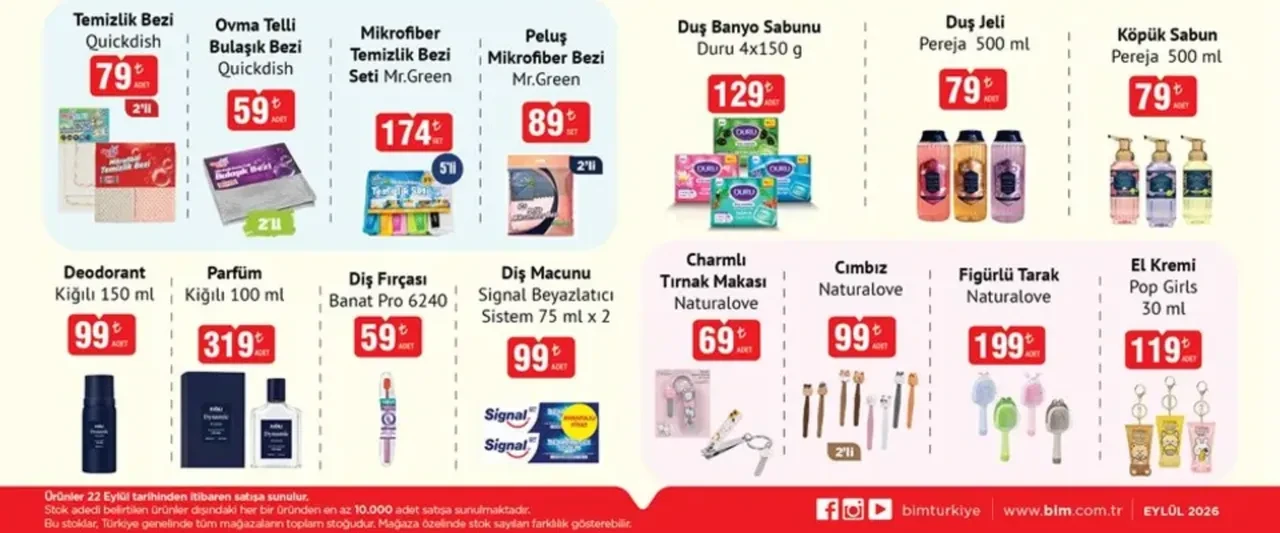  22-25 Eylül BİM aktüel ürünler kataloğu yayımlandı! Tığ seti, moka pot, çocuk valiz ve tek fiyat mutfak ürünleri geliyor...
