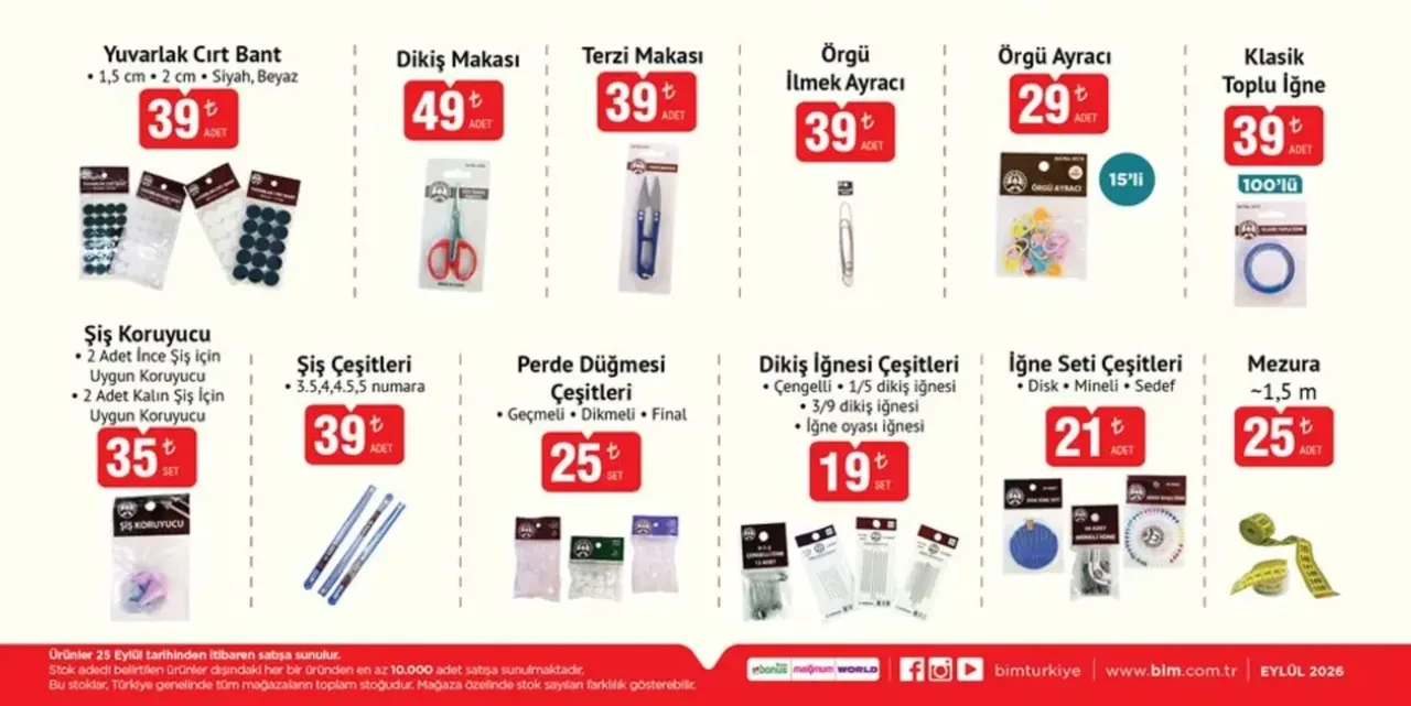  22-25 Eylül BİM aktüel ürünler kataloğu yayımlandı! Tığ seti, moka pot, çocuk valiz ve tek fiyat mutfak ürünleri geliyor...
