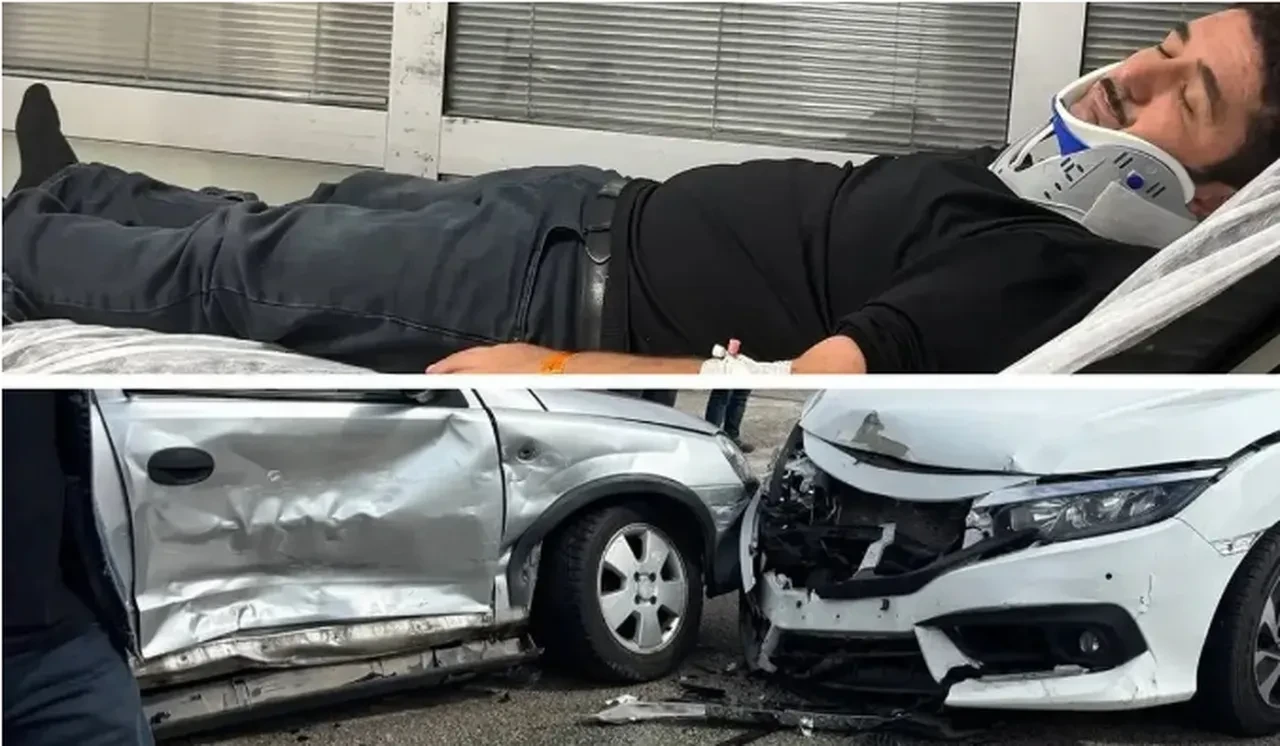 Evlilik Güzeldir oyuncusu Uğur Akay ile eşi trafik kazası geçirdi!