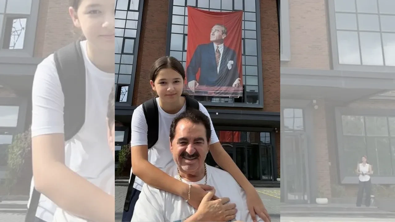 İbrahim Tatlıses'ten kızına okulun ilk gününde sürpriz destek! İzmir’den İstanbul’a geldi