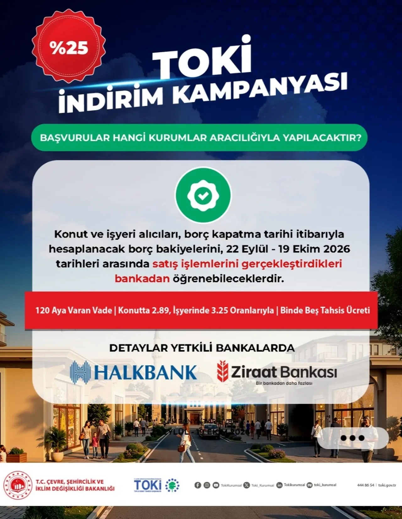TOKİ yüzde 25 indirim ne zaman 2026? TOKİ indirimden kimler yararlanabilir, nasıl başvurulur?