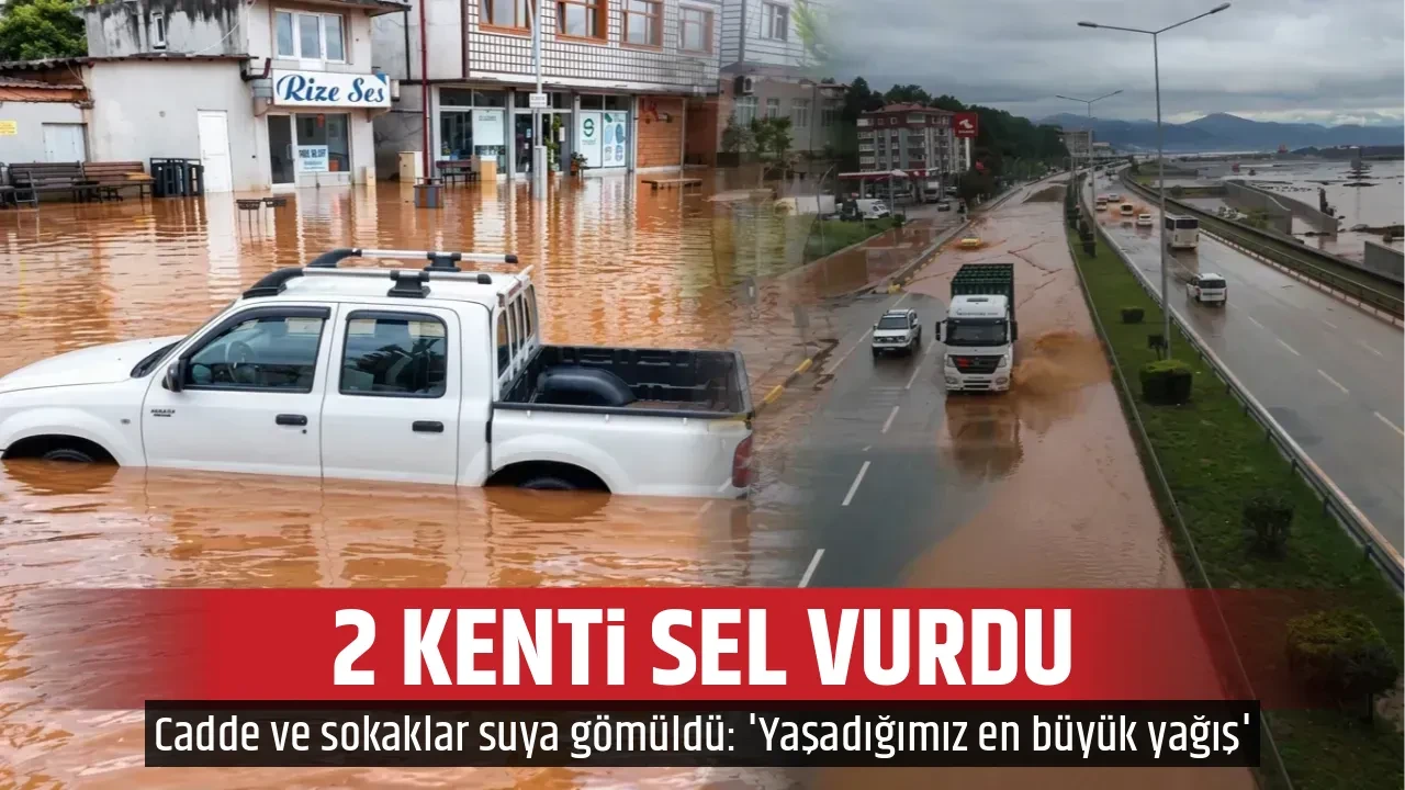 2 KENTİ SEL VURDU