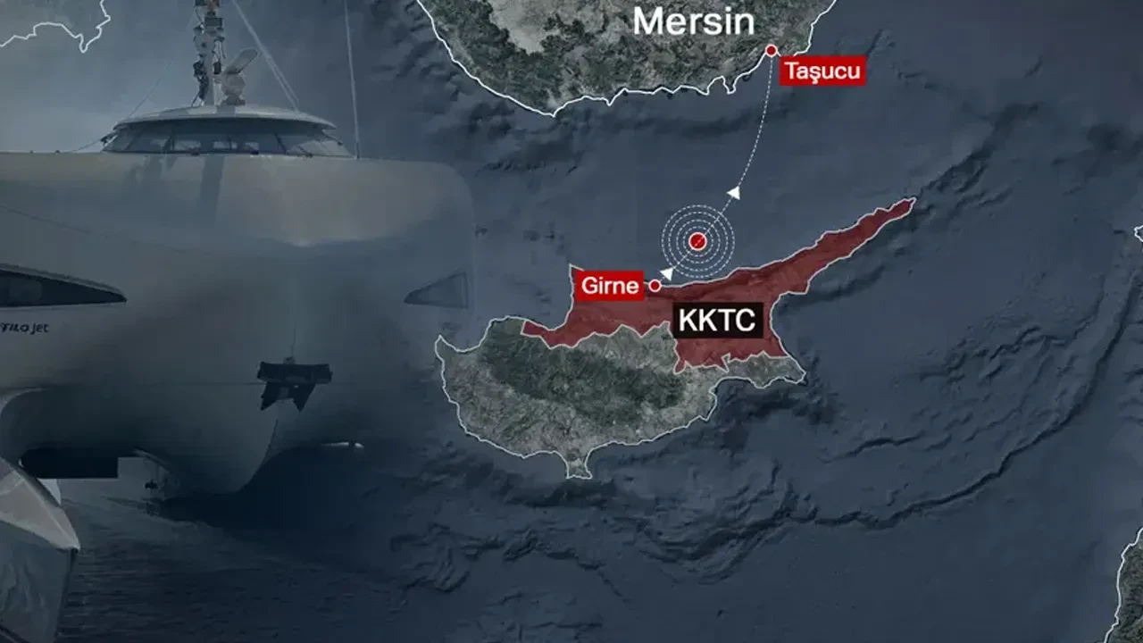 Girne açıklarında batan geminin enkazına ulaşıldı