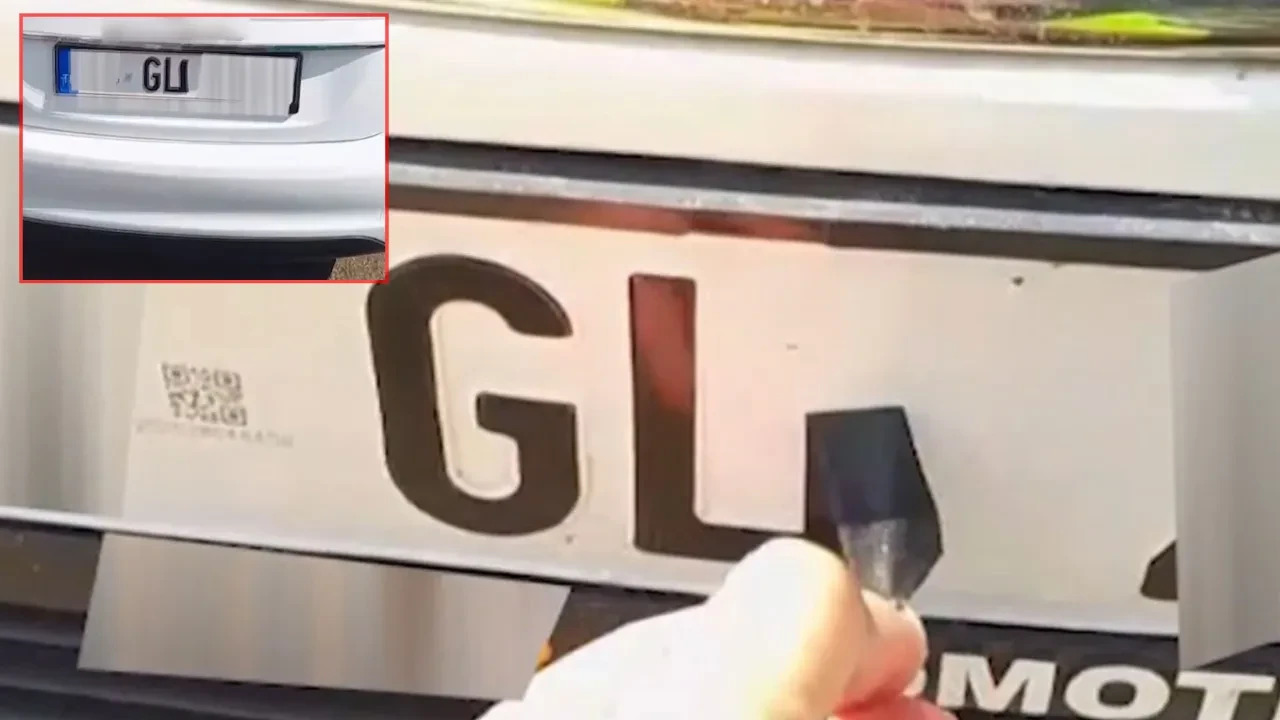 Jandarma şüpheli sürücünün plaka oyununu bozdu!
