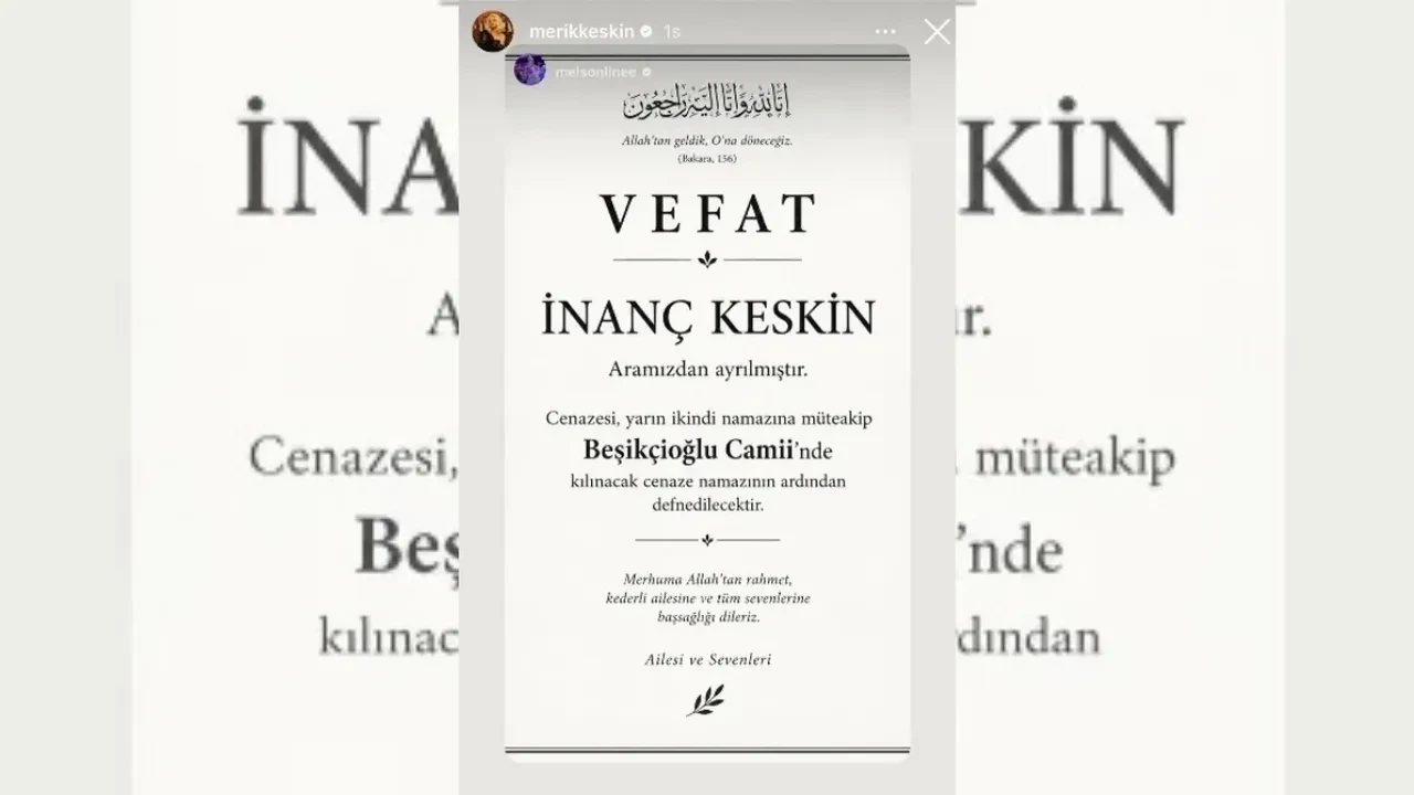 Sosyal medya fenomeni Meriç Keskin'in acı günü! Abisi İnanç Keskin hayatını kaybetti