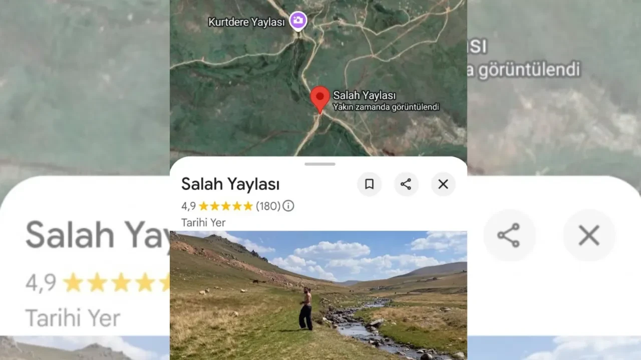 Google Haritalar, Salah yaylasını onayladı! Şimdiden en yüksek puanı aldı