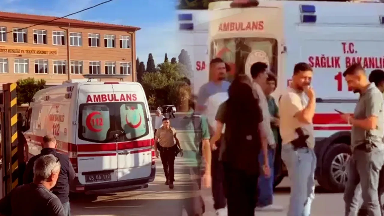 Manisa'da okul önünde silahlı saldırı: Yaralı öğrenciler var