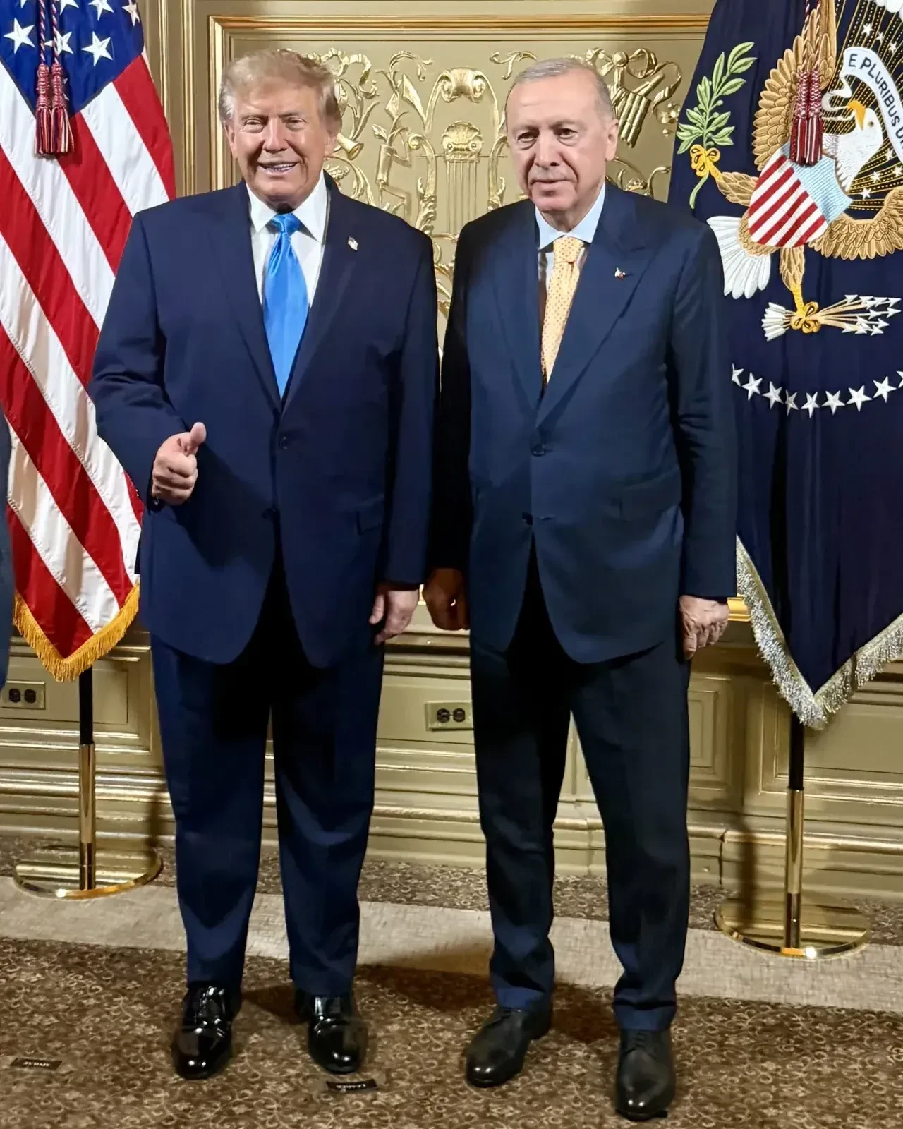Cumhurbaşkanı Erdoğan devlet başkanları onuruna verilen davete katıldı