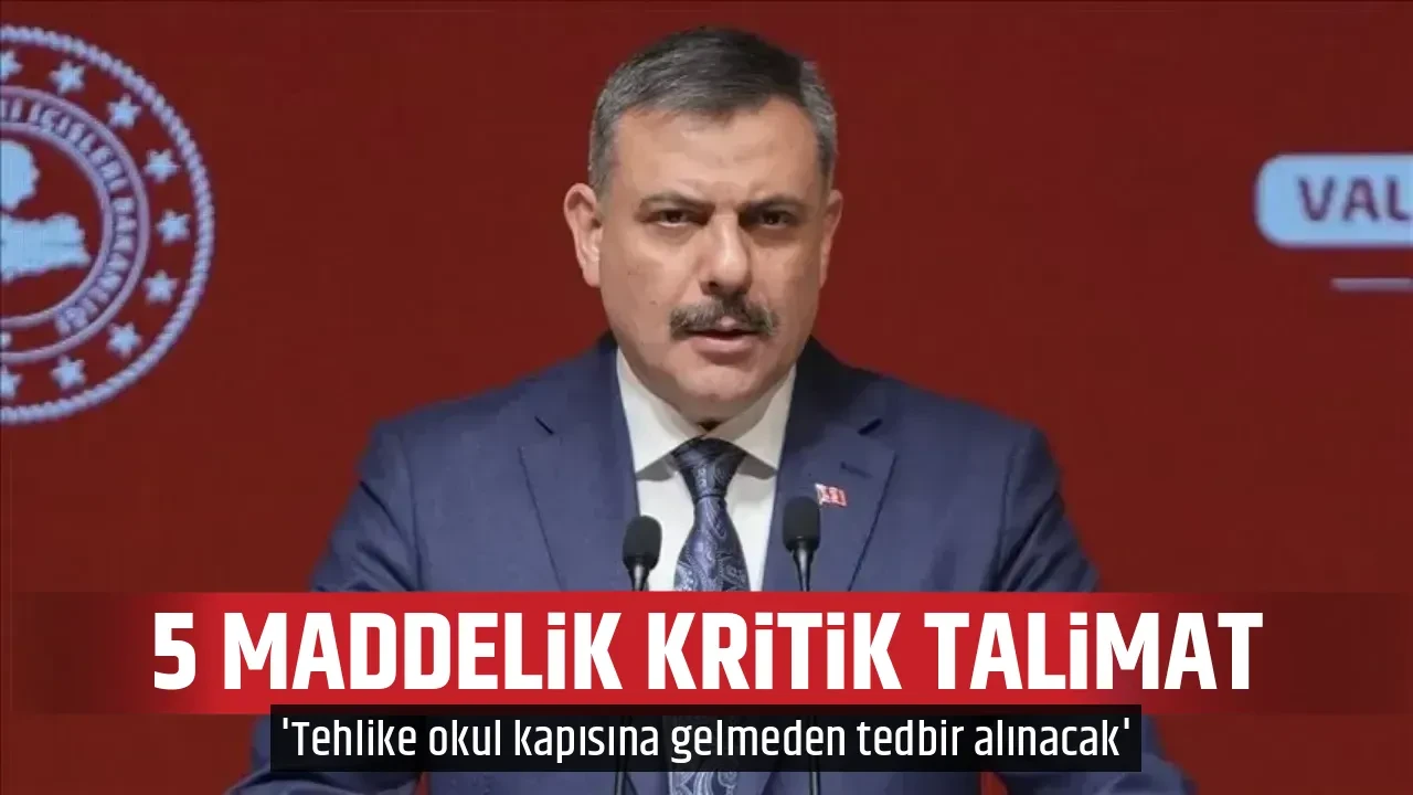 5 MADDELİK KRİTİK TALİMAT