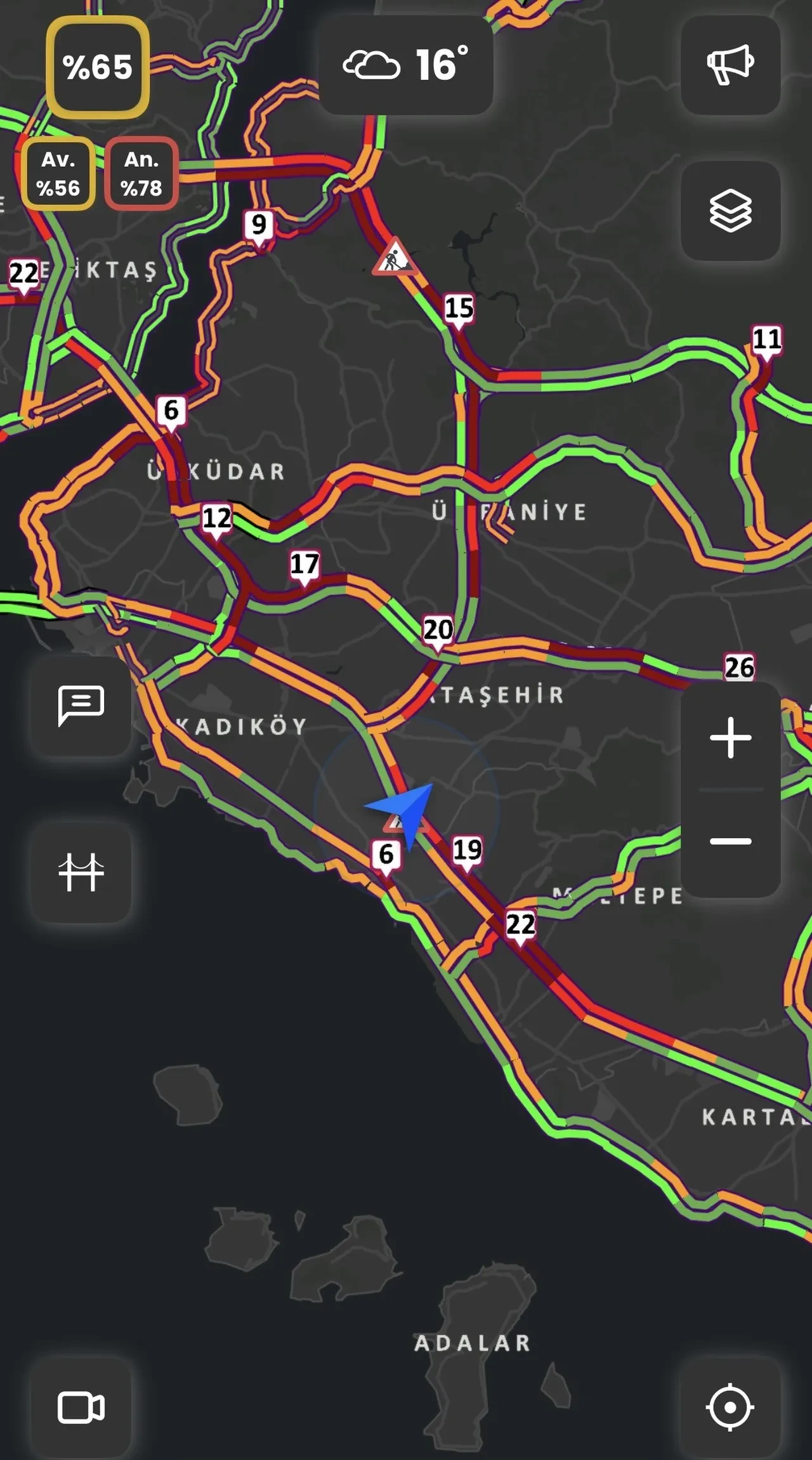 İstanbul'da yağmur trafiği kilitledi: Yoğunluk yüzde 80'e dayandı