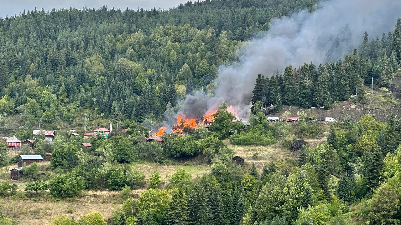 Kastamonu’da 4 ev alevlere teslim oldu: Ekiplerin müdahalesi devam ediyor