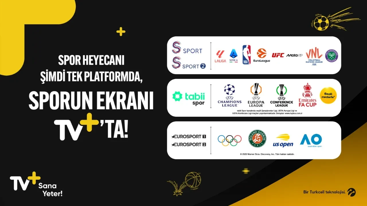 Sporun ekranı TV+ dünyanın dev spor karşılaşmalarını evinize getiriyor