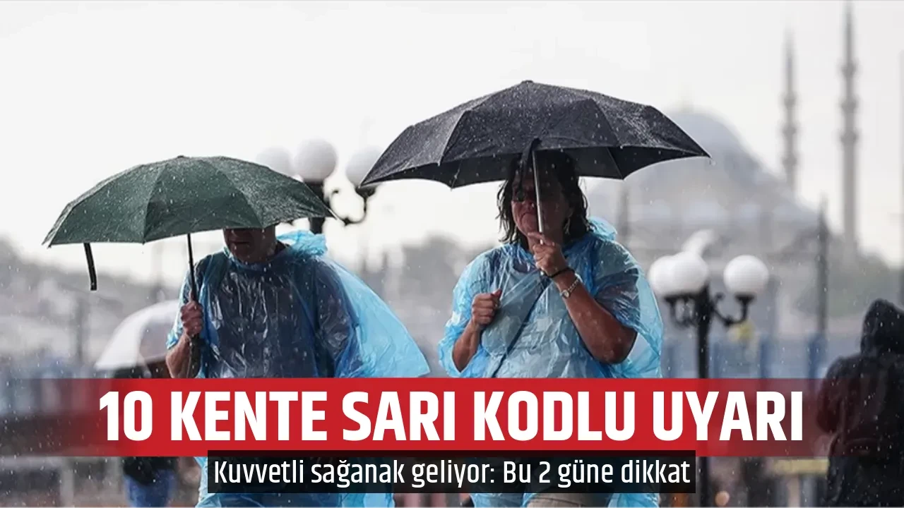 10 KENTE SARI KODLU UYARI