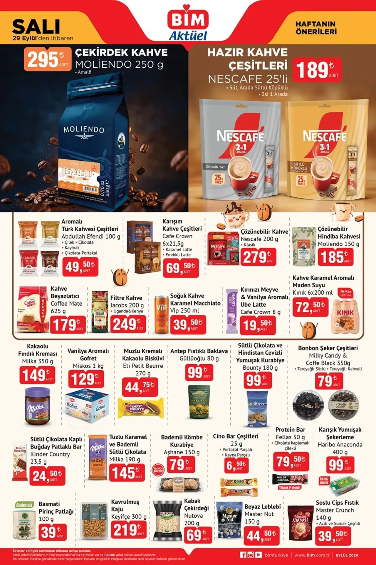 BİM 27-29 Eylül aktüel ürünler kataloğu 2026! Mega blender, masaj tabancası, buharlı kazanlı ütü ve televizyon çeşitleri geliyor